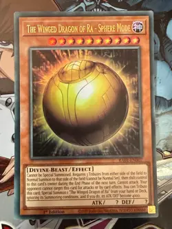 The Winged Dragon of Ra - Sphere Mode RA01-EN007 ULTRA RARE YuGiOh Card - Image 1