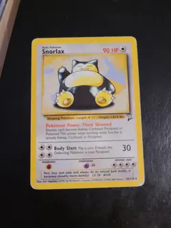 Snorlax 30/130 - Base Set 2 Pokemon Card TCG Vintage WOTC Non Holo Rare MP - Image 1