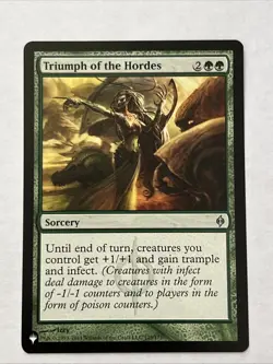 MTG 1x Triumph of the Hordes - The List - New Phyrexia Magic Gathering x1 NM - Image 1