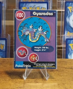 Pokemon PokeTrivia: Magikarp #129 Gyarados #130 1999 BK Cards - Image 1