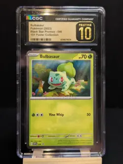 💎CGC Pristine 10 💎Pokemon TCG Bulbasaur 046 Sv Promo Cards Cosmos Holo 151 - Image 1
