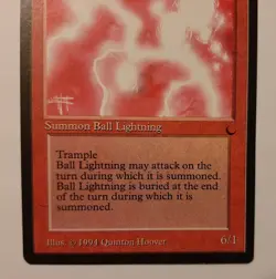 Magic The Gathering - Ball Lightning The Dark card MTG - Image 4