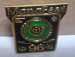 Vtg 1996 Magic The Gathering Edge Of The World Manafest Green Pin Very RARE - Image 2