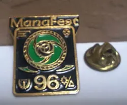 Vtg 1996 Magic The Gathering Edge Of The World Manafest Green Pin Very RARE - Image 5