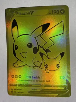 Pikachu V - SWSH145 SWSH: Sword & Shield Promo Cards - Pokemon Card - NM - Image 3