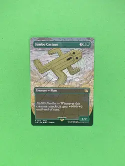 MTG Jumbo Cactuar (Borderless) Final Fantasy Non-Foil 343 - Image 1