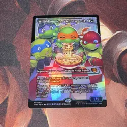 Michelangelo, Weirdness To 11 X1 Mtg Ninja Turtles Nm Foil Japan Showcase - Image 1