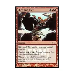 WotC MtG FNM Promos Slice and Dice (P) (Foil) EX - Image 1