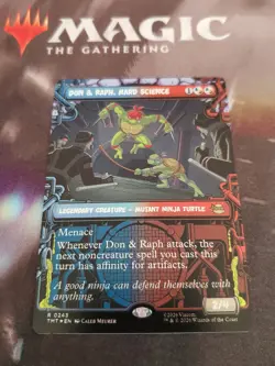 Mtg. Don & Raph, Hard Science. Foil Showcase. Teenage Mutant Ninja Turtles. Nm - Image 1