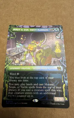 Mikey & Don, Party Planners (Showcase) Teenage Mutant Ninja Turtles Foil - Image 1