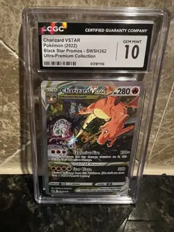 CGC GEM MINT 10 Pokemon Charizard VSTAR SWSH262 2022 Promo Holo English - Image 1