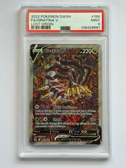 2022 Pokemon SWSH Lost Origin - Giratina V #186 PSA 9 - Image 1