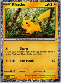 Pikachu 002/015 McDonald's Promos 2024 Pokemon TCG Holo P NM - Image 1
