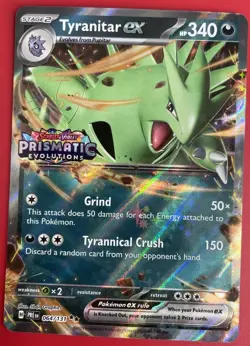 Pokemon Tyranitar ex 064/131 - Prismatic Premium Collection Promo (Stamped) - Image 1