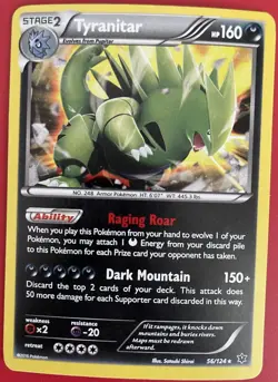 Pokemon Tyranitar 56/124 - Fates Collide Holo - Image 1