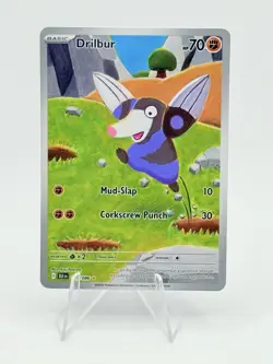 Pokemon Card Drilbur 124/086 Black Bolt Illustration Rare - Image 1