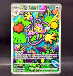 2025 POKEMON PHANTASMAL FLAMES AMBIPOM 107/094 ILLUSTRATION RARE - Image 1