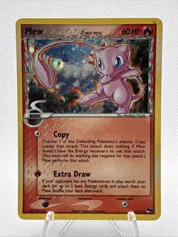 Pokemon Mew 003/017 Error Back Misprint POP Series 5 Holo Rare - Lp/Mp - Image 1