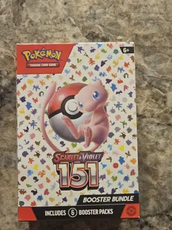 Pokemon English Scarlet & Violet 151 Mew Booster Bundle Box - 6 Packs 2023 - Image 1