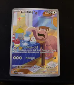 Pokemon TCG Lickitung 180/162 Temporal Forces IR Full Art Holo EN 2024 100HP - Image 1