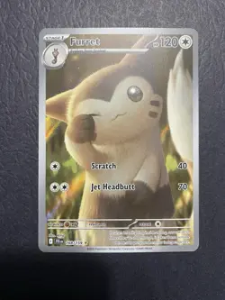 Furret 168/159 Illustration Rare Journey Together Full Art Holo Pokemon TCG - Image 1