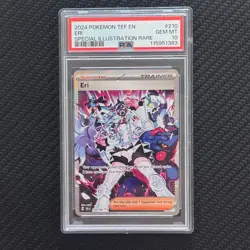 2024 POKEMON TEF EN TEMPORAL FORCES #210 ERI SPECIAL ILLUSTRATION RARE PSA 10 - Image 1