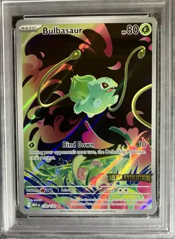 POKEMON TCG PSA 8 BULBASAUR STAMPED 133/132 MEGA EVOLUTION - Image 3