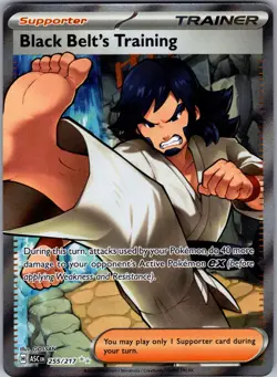Black Belt's Training 255/217 Ultra Rare Ascended Heroes Pokemon Near Mint - Image 1