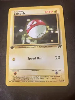Pokemon Voltorb 69/82 Team Rocket 1st edition - Image 1