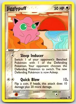 Jigglypuff 65/112 Common FireRed & LeafGreen Pokemon Near Mint - Image 1