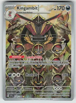 Kingambit 220/198 Illustration Rare Scarlet & Violet Pokemon Near Mint - Image 1