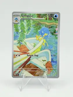 Simipour 102/086 SV: Black Bolt Holo Illustration Rare Pokemon TCG - Image 1