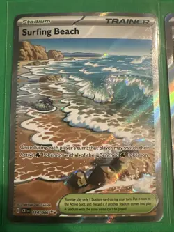 Pokemon Surfing Beach SAR Lot English & Japanese Trainer Stadium Full Art NM - Image 2