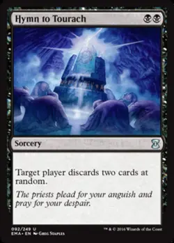 1x Hymn to Tourach - Foil NM-Mint, English Eternal Masters MTG Magic - Image 1