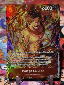 PORTGAS D ACE - One Piece ST15-005 - PROMO Super Rare SR Illustration Box Vol 5 - Image 3