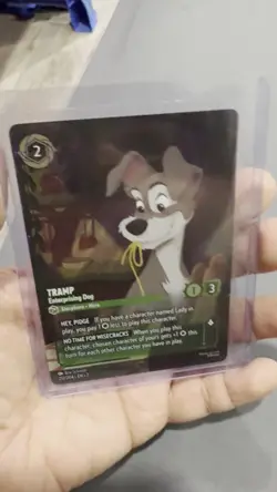 Ravensburger Disney Lorcana Tramp Enterprising Dog 212/204 Enchanted Foil - Image 2