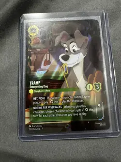 Ravensburger Disney Lorcana Tramp Enterprising Dog 212/204 Enchanted Foil - Image 4