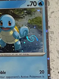 Squirtle 048 FULL HD Swirl - Pokemon 151 Black Star Promo - Pristine - Image 2