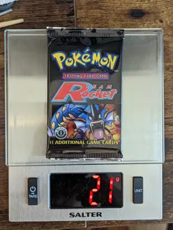 Pokemon sealed HEAVY 1st edition Team Rocket booster pack, 21 grams! - Image 1