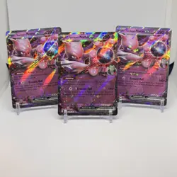 Pokemon Lot of 3 Team Rocket's Mewtwo ex 081/182 DESTINED RIVALS - Image 1