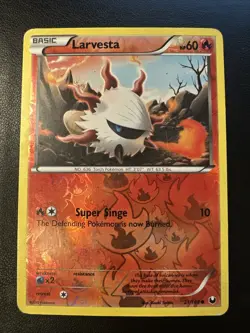 Larvesta [MP] 21/108 - Reverse Holo - BW Dark Explorers - Pokemon TCG - Image 1
