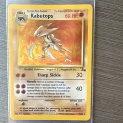 Wizards of the Coast Kabutops 9/62 1999 Fossil Unlimited Holo Rare TCG EN - Image 3