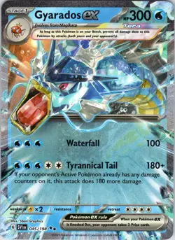 Gyarados ex 045/198 Double Rare Scarlet & Violet Pokemon Holo Lightly Played - Image 1