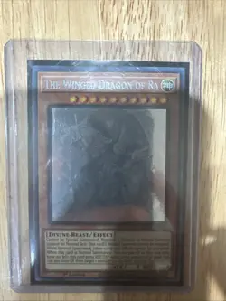 Winged Dragon of Ra Ghost Rare LED7-EN000 Lgnd Duelists: Rage of Ra 1st Edition - Image 4