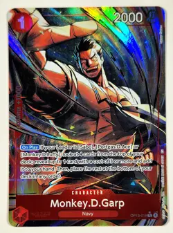 Monkey D. Garp OP13-016 One Piece Alt Art - Carrying On His Will - Image 1
