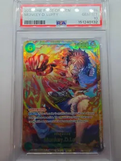 Monkey D. Luffy OP13-118 One Piece TCG Carrying on His Will SEC PSA Gem 10 - Image 1