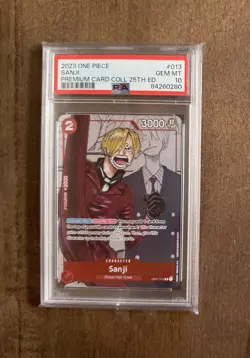 One Piece Sanji Premium Card Collection 25th Anniversary ST01 #013 PSA 10 - Image 1