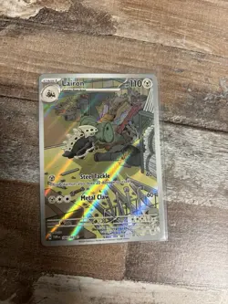 Pokemon TCG Lairon Holo Twilight Masquerade Illustration Card 184/167 - Image 1