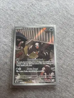 Pokemon TCG Houndour Holo Illustration Card 204/197 SV03 Obsidian Flames - Image 1