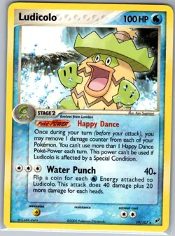 Ludicolo 19/107 Non Holo Deoxys - Pokemon Card - NM - Image 1